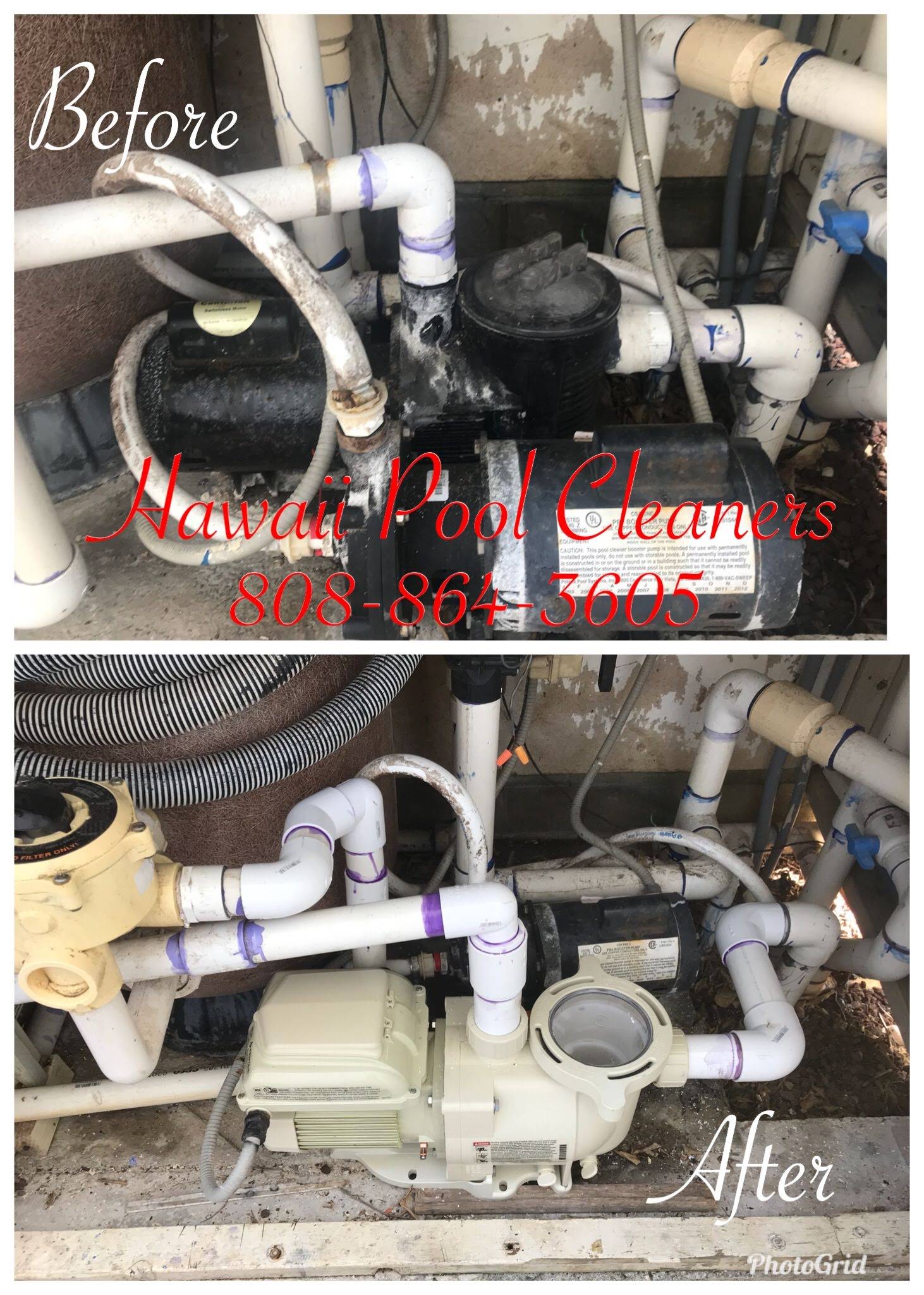 Pool work by Hawaii Pool Cleaners