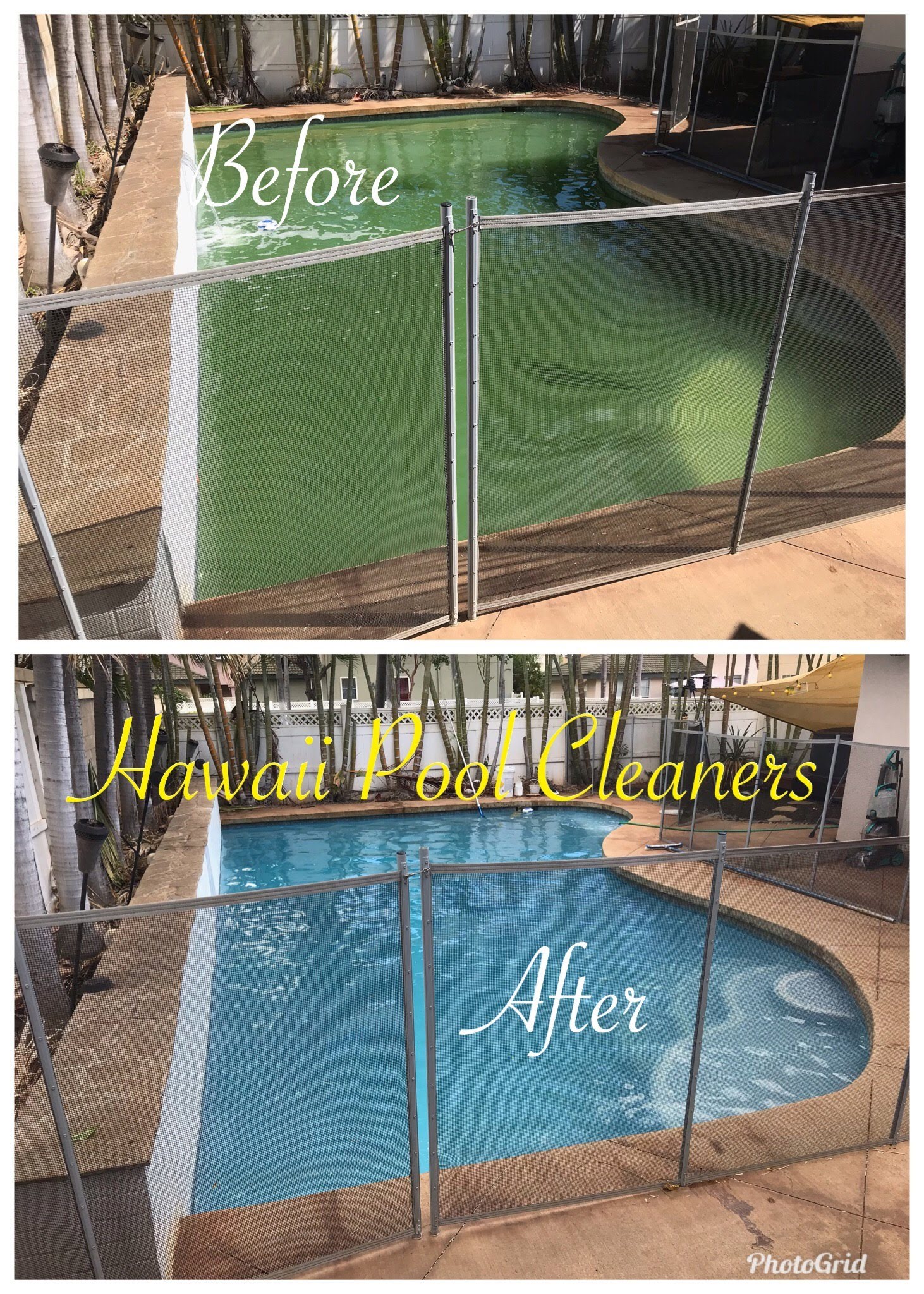 Pool work by Hawaii Pool Cleaners