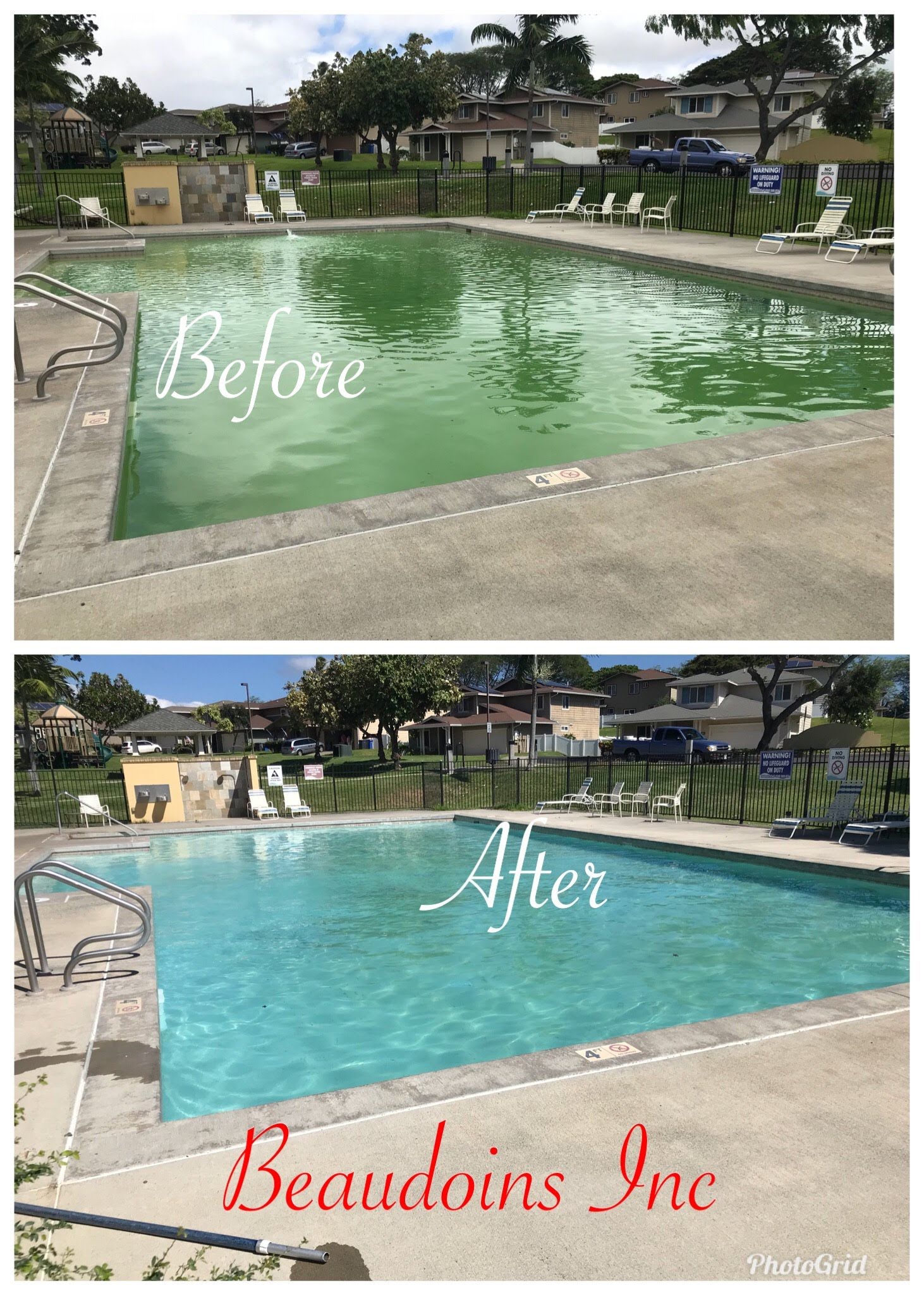 Pool work by Hawaii Pool Cleaners